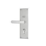 Trilock Omni Accent Allure Double Cylinder Pull Handle Entrance Set in Stainless Steel