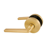 Avant with QuickFix Alba Passage Lever Set in Satin Brass with Latch